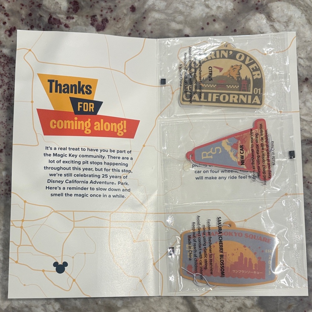 Disney Magic Key 2026 Souvenir Car Fresheners!
